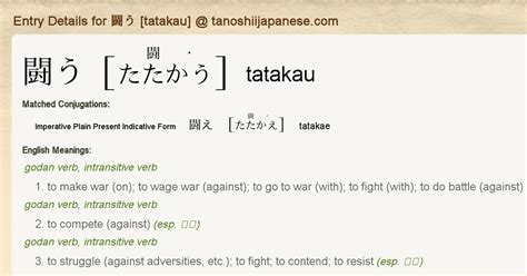 Urban Dictionary: Tatakae.